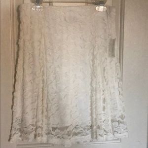 Brand new white lace skirt